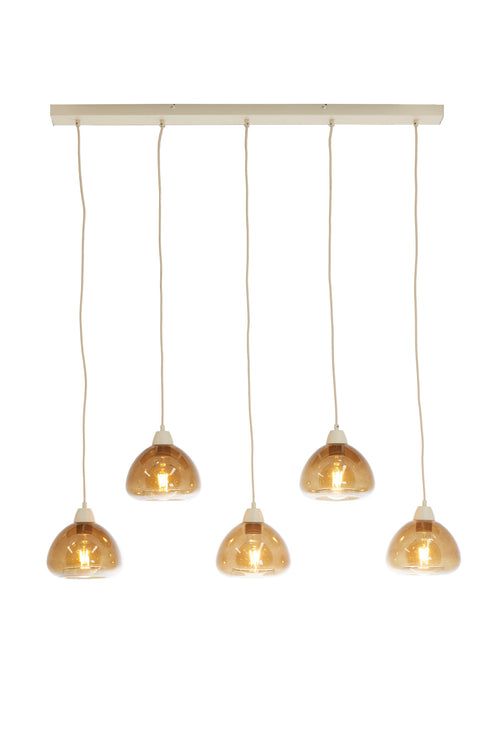 Light & Living hanglamp BISHO - bruin - 104x19x14cm - vtwonen shop