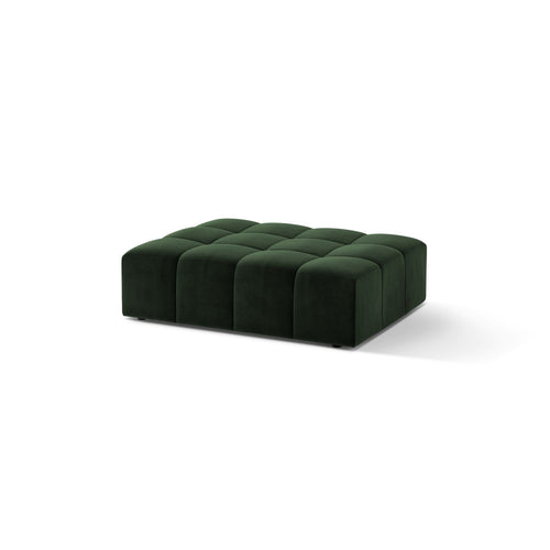 Cosmopolitan Design - Poef Chicago flueel flessengroen - 84x102x42cm