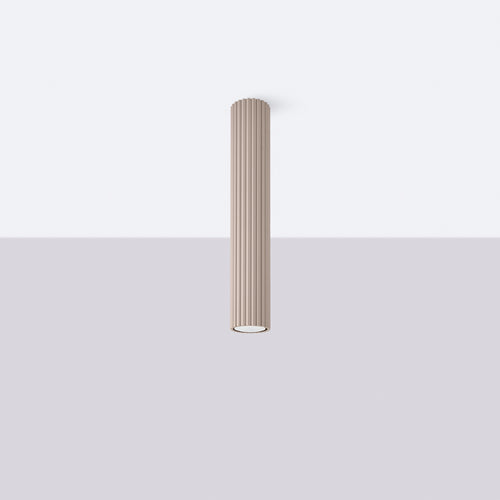 Sollux Lighting Plafondlamp KARBON 40 taupe - 6,5x6,5x40cm
