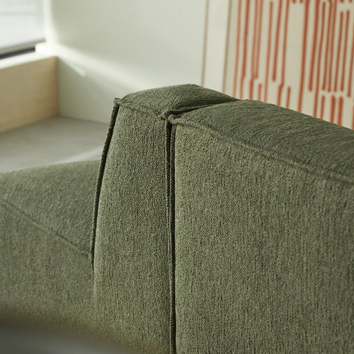 Tikamoon Modulaire 2-zitsbank in groene stof, 2-zits - Groen