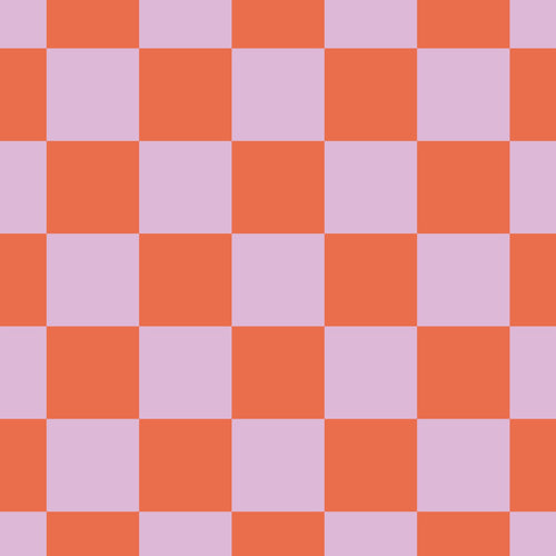 ESTAhome behang geblokt motief lila paars en oranje - 53 cm x 10.05 m - 130914 - vtwonen shop