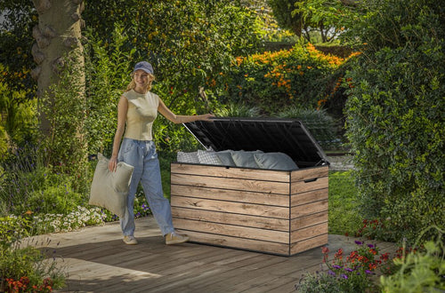 Keter Astoria Opbergbox - 570L - 129x67.4x73.7cm - Pine
