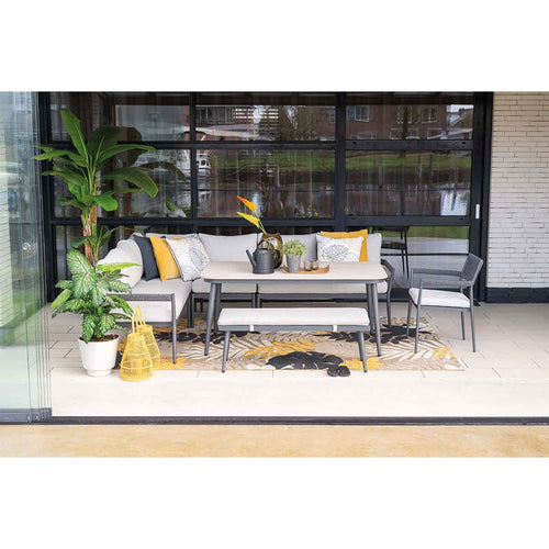 Garden Impressions lounge dining set Tineo donker grijs - 7-delig - vtwonen shop