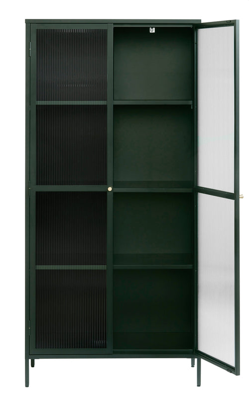 Rebellenclub Vitrinekast Omeo - 190 x 90 cm - Groen - vtwonen shop
