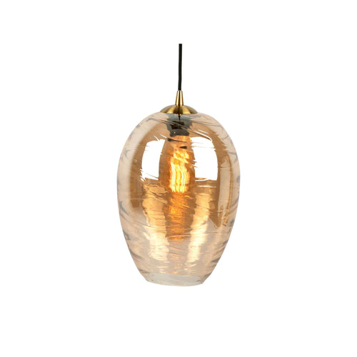 Leitmotiv hanglamp Glamour Cone - bruin - Ø23cm - vtwonen shop