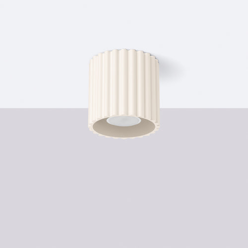 Sollux Lighting Plafondlamp AURA 1 beige GU10 - 10x10x10cm