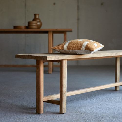 Tikamoon Bank van gerecycled massief teakhout - Naturel - vtwonen shop