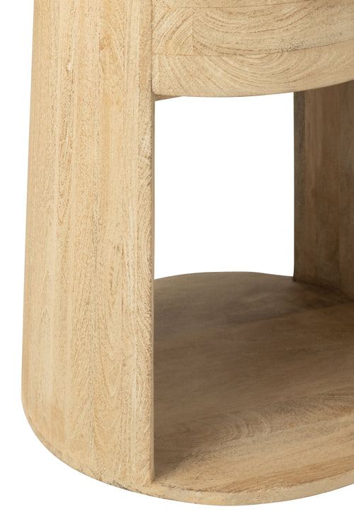 J-Line bijzettafel Drawn - hout/mdf - naturel