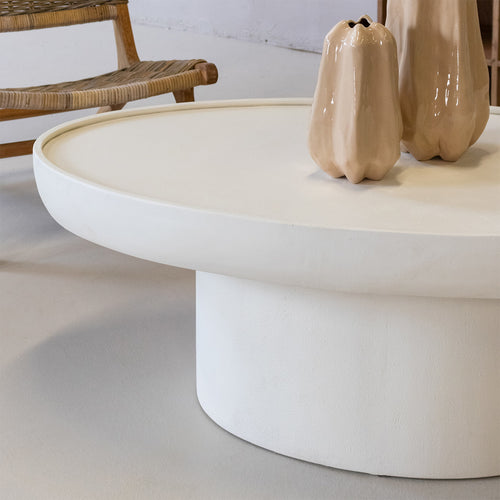 Giga Meubel Salontafel Tess - Ovaal - Beton/Betonlook - 120cm - vtwonen shop