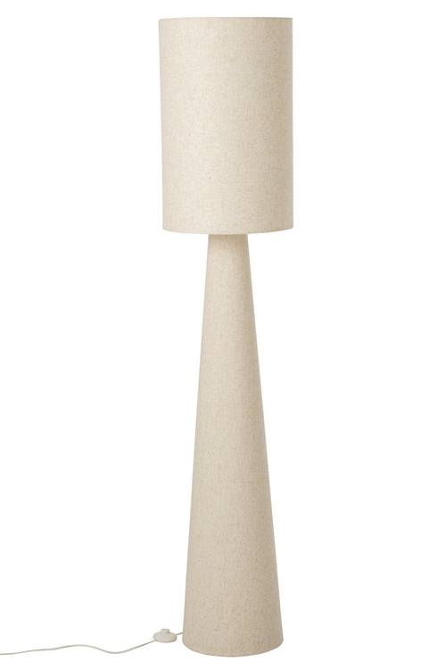 J-Line lamp op voet - textiel - beige - large