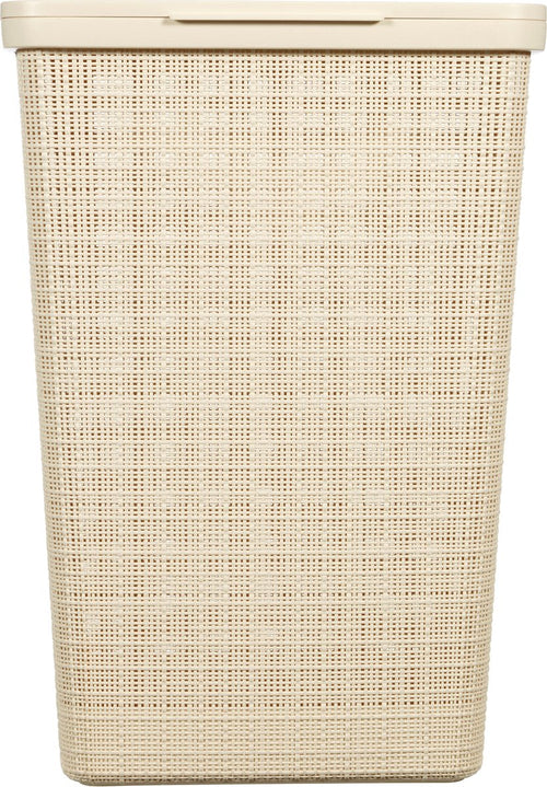 Curver Jute Wasmand met deksel - 58L - Gebroken wit - vtwonen shop