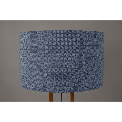 Dutchbone Nashville Vloerlamp/ Staande lamp Hout Blauw/ Bruin - vtwonen shop