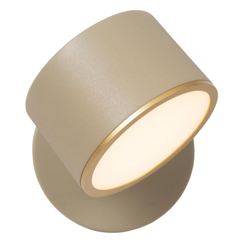 Lucide wandlamp GIAN - Geïntegreerde LED - Taupe - vtwonen shop