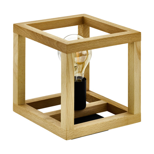 EGLO tafellamp Blackcrown 1 - e27 - 20 cm - zwart/bruin - vtwonen shop