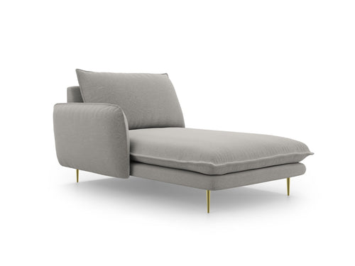 Cosmopolitan Design linker meridiaan Vienna structurele stof, lichtgrijs - 170x110x95cm