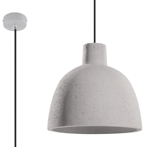 Sollux hanglamp Damaso - 1 lichts - 28  x 128   cm - grijs - vtwonen shop