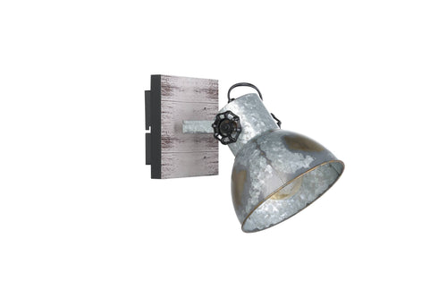 EGLO wandlamp Barnstaple - e27 - 16 cm - zwart/bruin - vtwonen shop