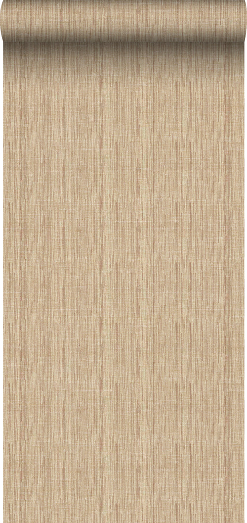 Sanders & Sanders behang linnenstructuur zand beige - 53 cm x 10 m - 640211 - vtwonen shop