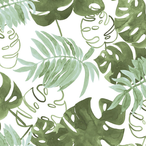 Walls4You behang tropische bladeren groen grijs - 53 cm x 10.05 m - 935294 - vtwonen shop