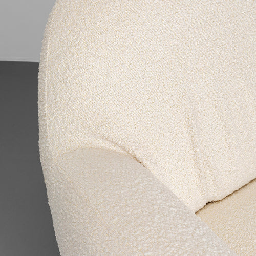 Kare Design Draaifauteuil Nube Boucle creme - vtwonen shop