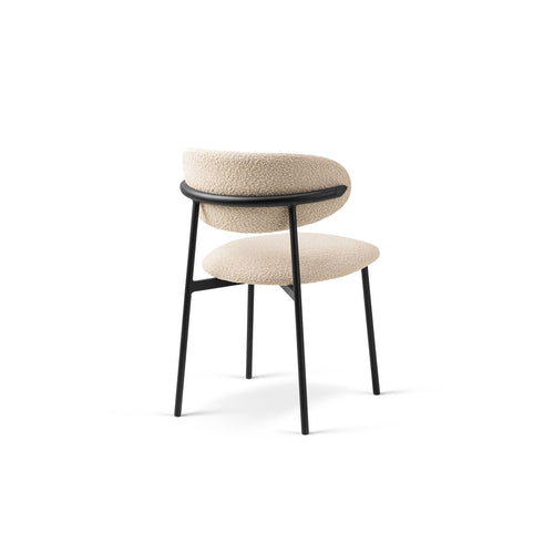 Set van 2 stoelen met gesp Nina boucle beige - 52x55x78cm