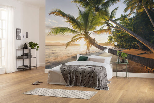 Sanders & Sanders fotobehang landschap groen en blauw - 450 x 280 cm - 612667