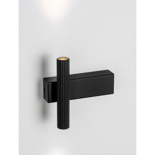 Nova Luce PARON Up & Down wandlamp Sandy Black LED 6W 326lm 3000K