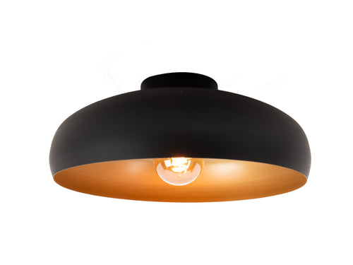 EGLO plafondlamp Mogano - e27 - ø 40 cm - zwart/koper - vtwonen shop