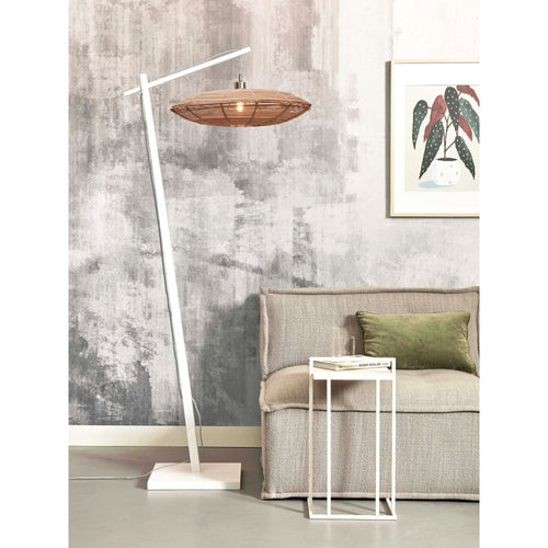 GOOD&MOJO vloerlamp Tanami - bruin - Ø25cm
