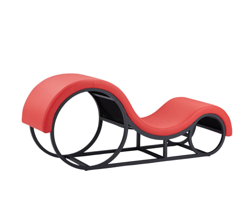 FurniLux Tantra Elysium - Tantra Stoel - Rood - Synthetisch leer - Stijlvolle Bank voor Ontspanning - 163x43x68cm - vtwonen shop