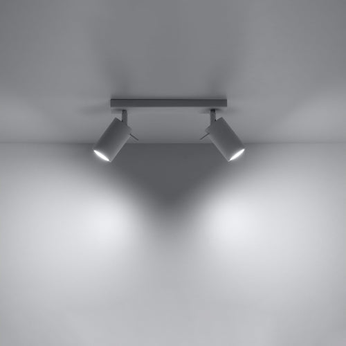 Sollux Lighting Plafondlamp RING 2 wit - 30x6x16cm