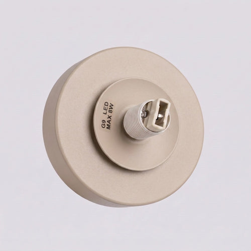 Sollux Lighting Wandlamp YOLI 1 taupe met schakelaar - 12x14x12cm
