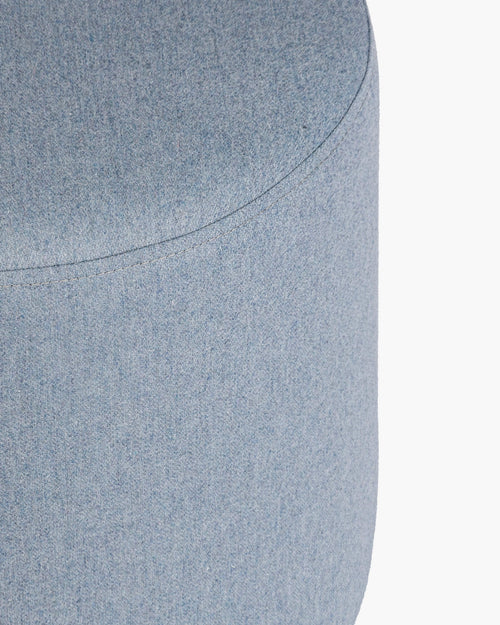 noo.ma Folk Pouf Wide - Baby Blue Wool