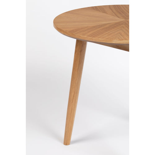 Housecraft Living Fabio Bijzettafel Rond 50x50 cm Hout Naturel
