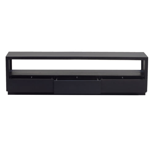 Giga Meubel Tv-Meubel Luxurious - Zwart Mangohout - 180x40x50cm - vtwonen shop