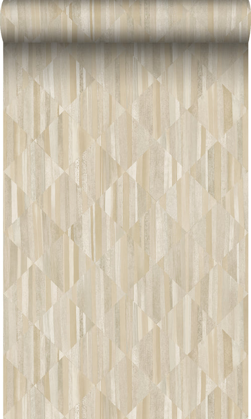 Origin Wallcoverings behang 3D-houtmotief zand beige - 50 x 900 cm - 347865 - vtwonen shop