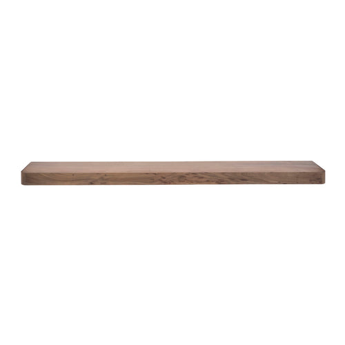 Giga Meubel Wandplank Carve - Bruin Hout - 200x25x8cm