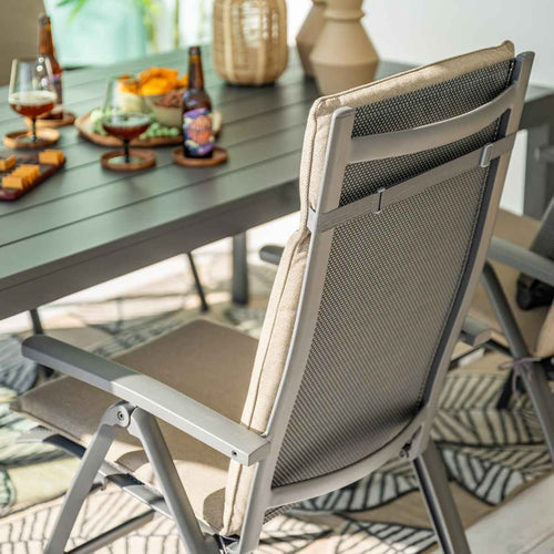 Garden Impressions tuintafel Adana donker grijs 180x100