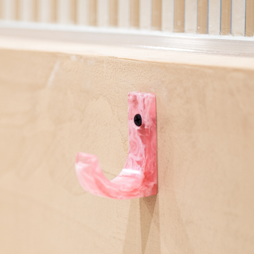 Brût Homeware | Set van 4 Kapstokhaken | Pavone | Roze