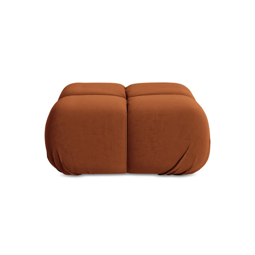 LaMiaSofa Poef Sanremo - velours - terracotta - 95x95x41