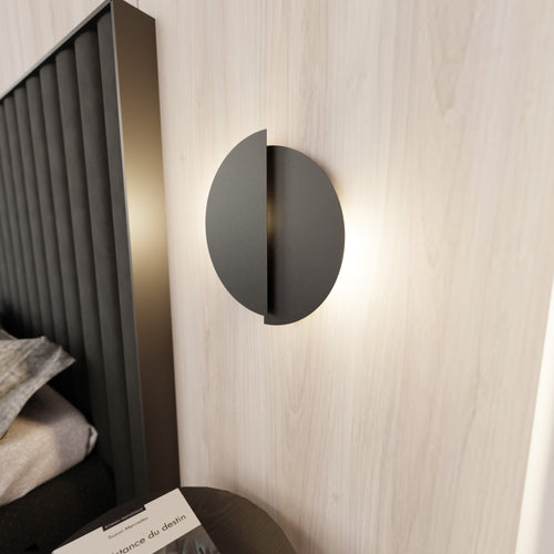 Emibig wandlamp Form - 2 lichts - 8  x 32   cm - zwart