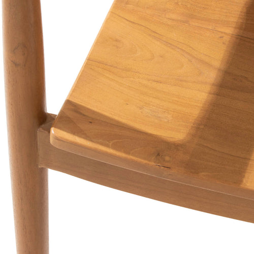 DÉJA Living Tuinstoel Liva - Teakhout - Naturel - Set van 2