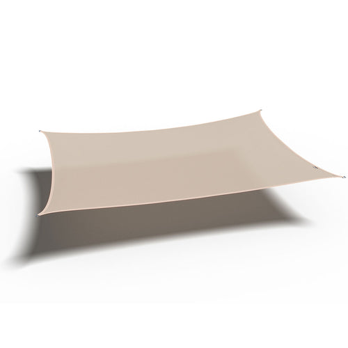 Platinum schaduwdoek Coolfit rechthoek gebroken wit 3.0x4.0x3.0x4.0 m
