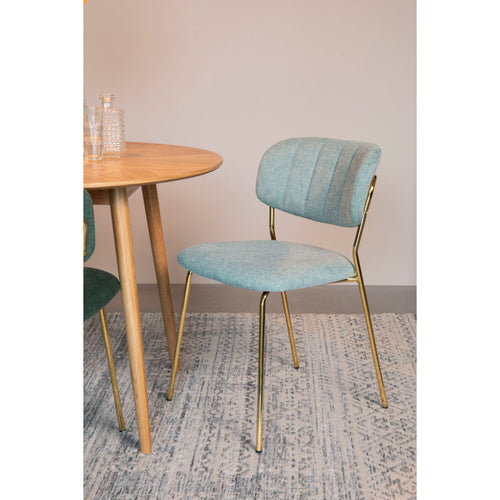 Housecraft Living Jolien Eetkamerstoelen Goud/ Lichtgroen - Set van 2 - vtwonen shop