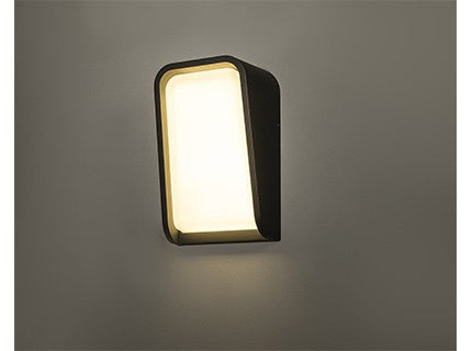 Faro MASK - Geïntegreerde LED Flush Wandlamp Buiten Wandlamp Grijs, 3000K, IP65