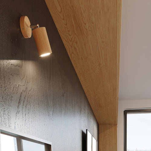 Sollux Lighting Plafondlamp BERG 6 naturel hout - 120x5x20cm