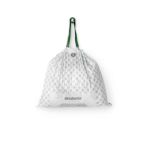Brabantia PerfectFit afvalzak met trekbandsluiting, code R, 36 liter, 20 stuks/rol - White
