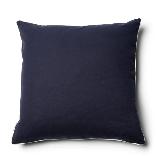 Rivièra Maison RM Monogram Pillow Cover blue 60x60 - Katoen - Blauw - vtwonen shop