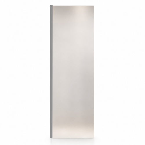 Badplaats Douchewand Florida 40 x 200 cm – Chroom – Inloopdouche 8 mm met Melkglas