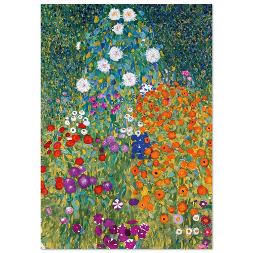Artfulprints  Gustav Klimt - Blumengarten   poster 70x100 cm - vtwonen shop